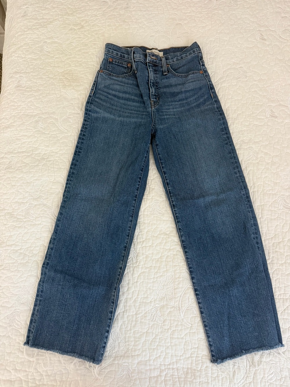 Madewell Slim Wide-Leg Crop Jeans